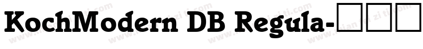 KochModern DB Regula字体转换
